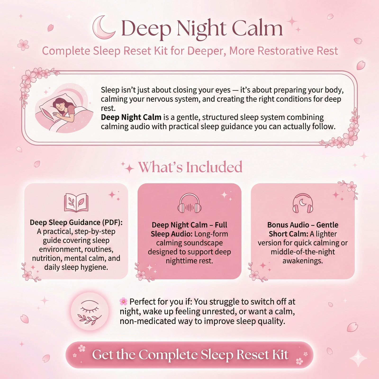 Complete Sleep Reset Kit for Deeper, More Restorative Rest